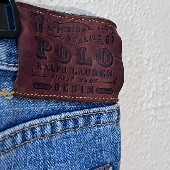 Polo Ralph Lauren Jeans Mens 38X32 Blue Denim Classic Fit Straight Cotton - Picture 4 of 6